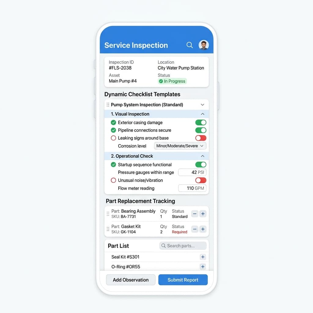 Checklist Mobile UI